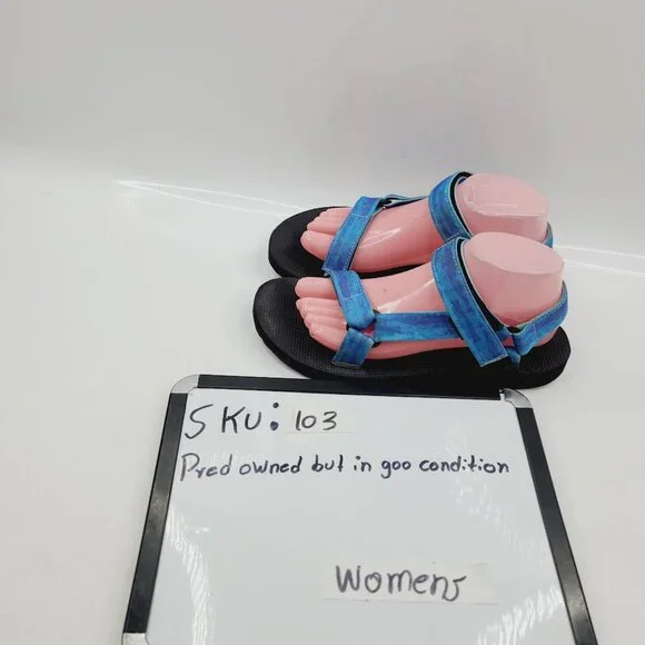 Teva Women's Blue Original Universal Tie-Dye 1124231 Sport Sandals Size US 9 - Picture 9 of 9